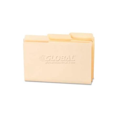 Smead SuperTab Folders, Legal, 1/3 Cut Tab, 1-Ply, 11pt, Manila 0, 100PK 15301